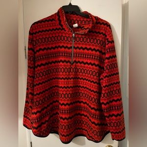 Lane Bryant LIVI 1/4 Zip Fleece Pullover